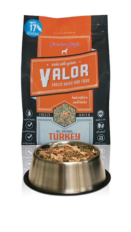 Grandma Lucy's Valor Turkey FD dog food 3lb, 10lb Grandma Lucy's Valor Turkey FD dog food 3lb, 10lb